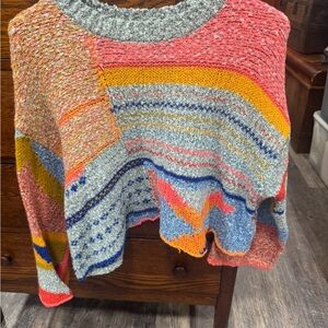 Colorful Patchwork Sweater